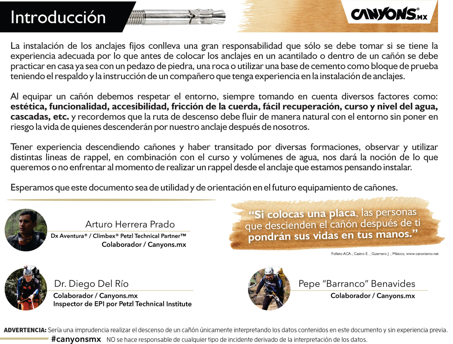 Folleto ANCAJES PARA BARRANCOS