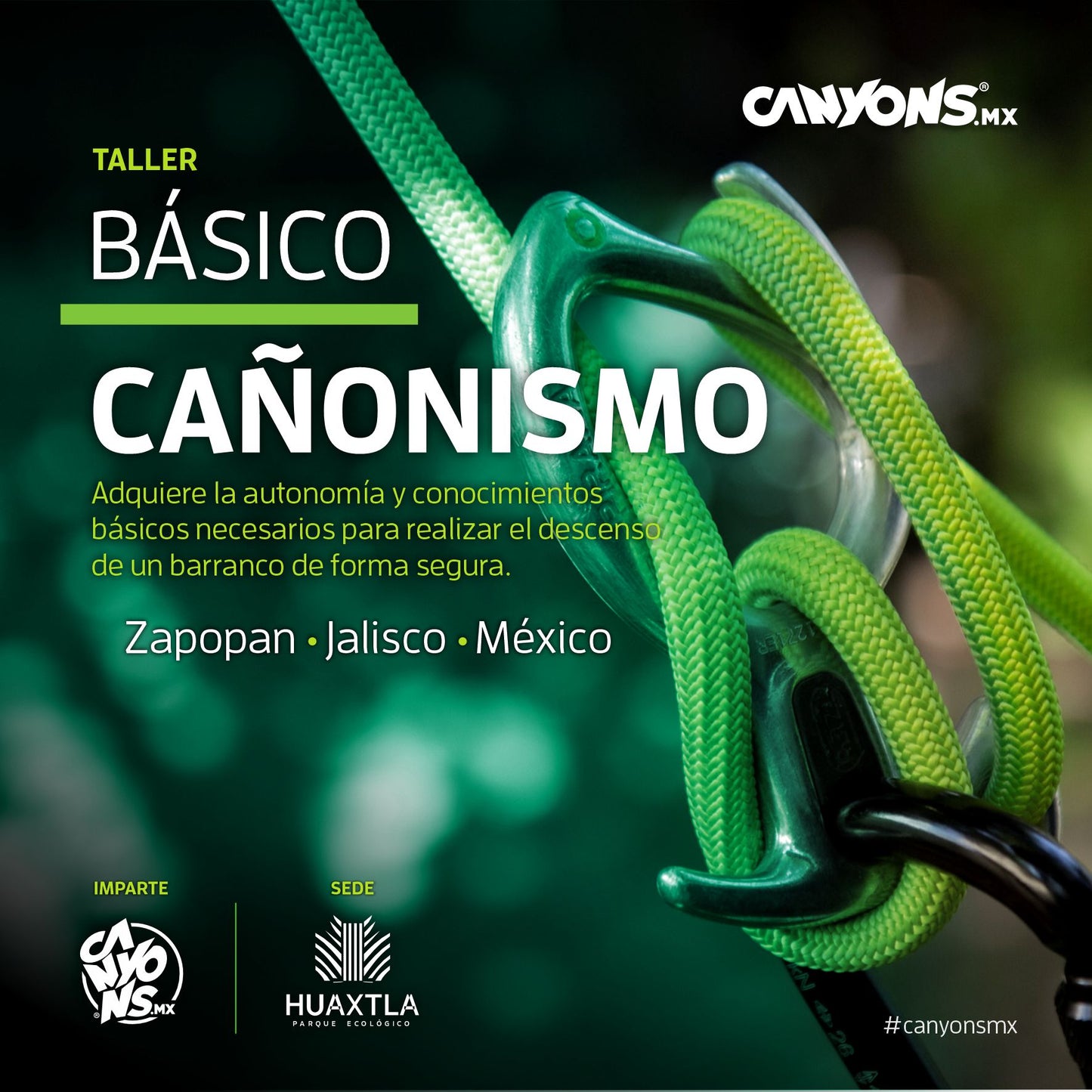 Taller BÁSICO CAÑONISMO / Canyons.mx