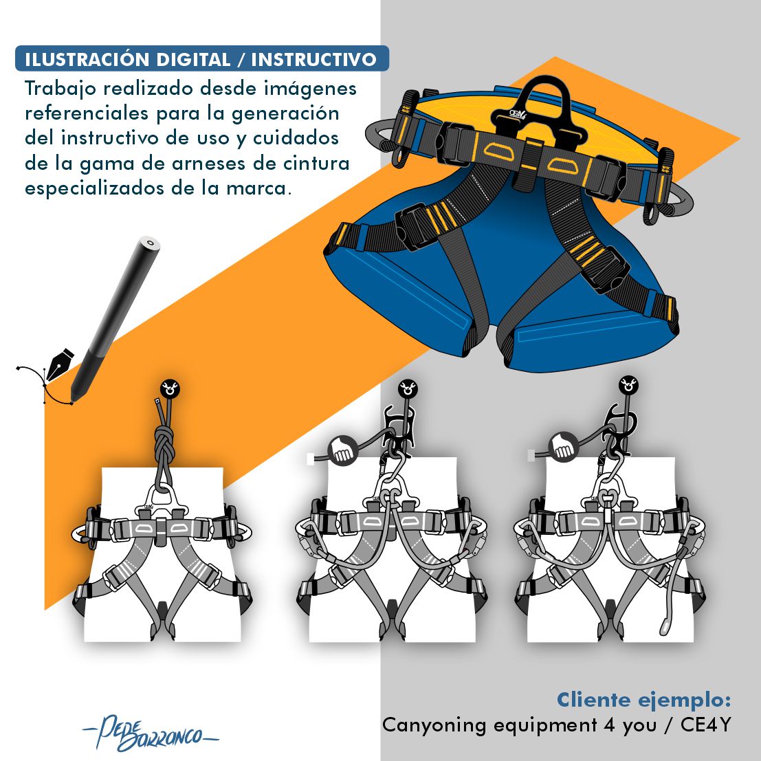 Ilustración técnica digital