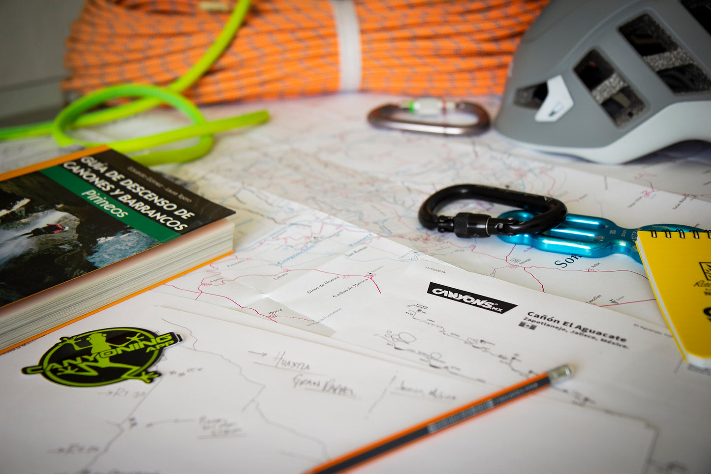 Taller en línea DOCUMENTACIÓN Y TRAZO DE CROQUIS PARA BARRANCOS / Canyons.mx