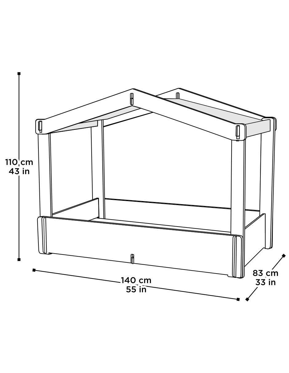 CAMA INFANTIL "STUGGA" (Casita)