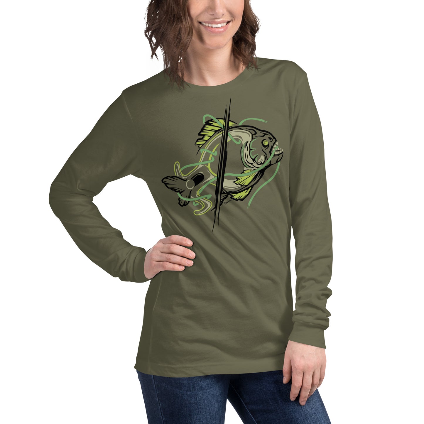 Camiseta manga larga "PIRANA"