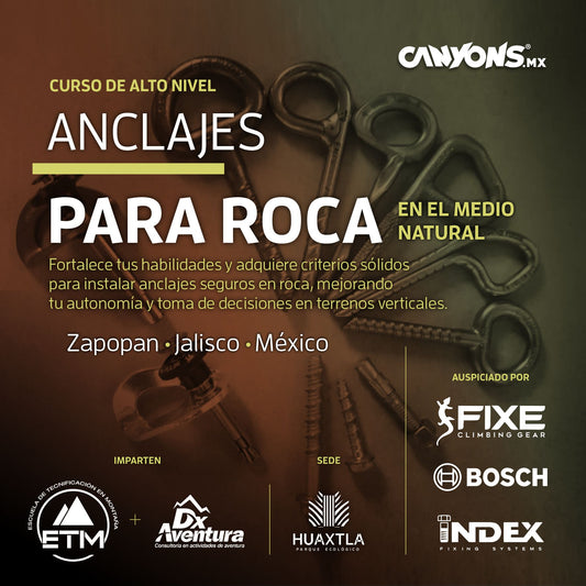 Curso de alto nivel ANCLAJES PARA ROCA EN EL MEDIO NATURAL / ETM + Dx Aventura