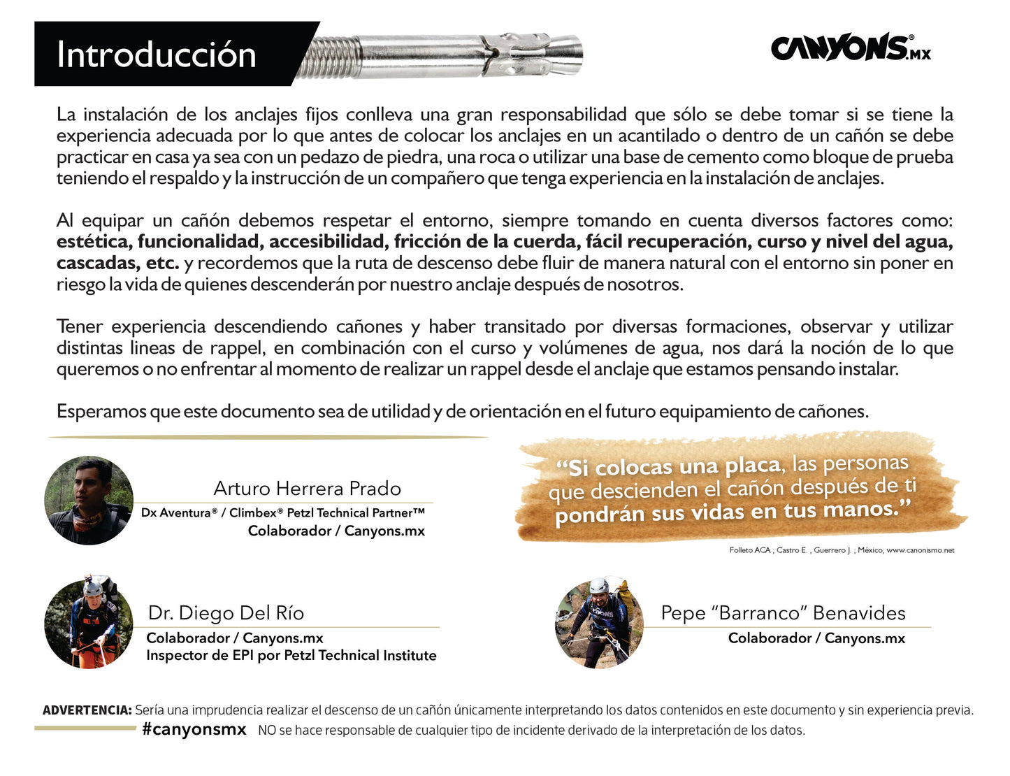Folleto ANCLAJES EN BARRANCOS