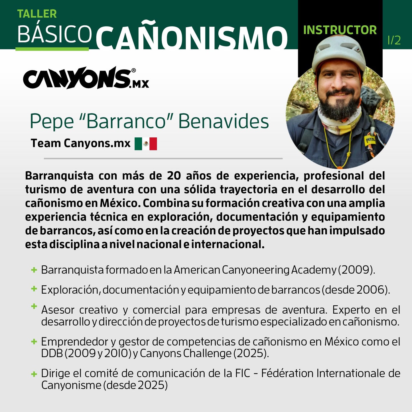 Taller BÁSICO CAÑONISMO / Canyons.mx