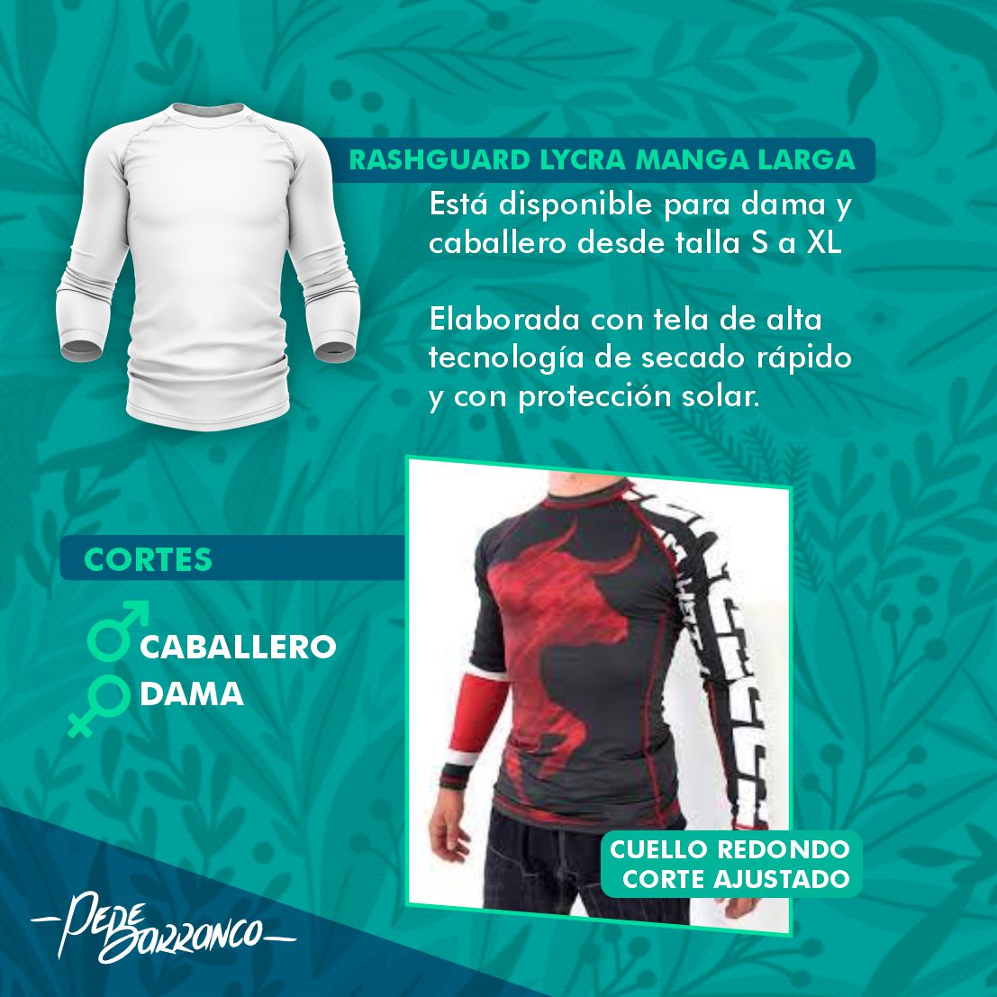 Rashguard Lycra Manga larga / Custom